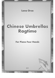Chinese Umbrellas Ragtime for piano 4 hands