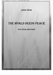 Земле нужен мир для скрипки и фортепиано