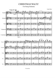 Christmas Waltz for String Orchestra – Score